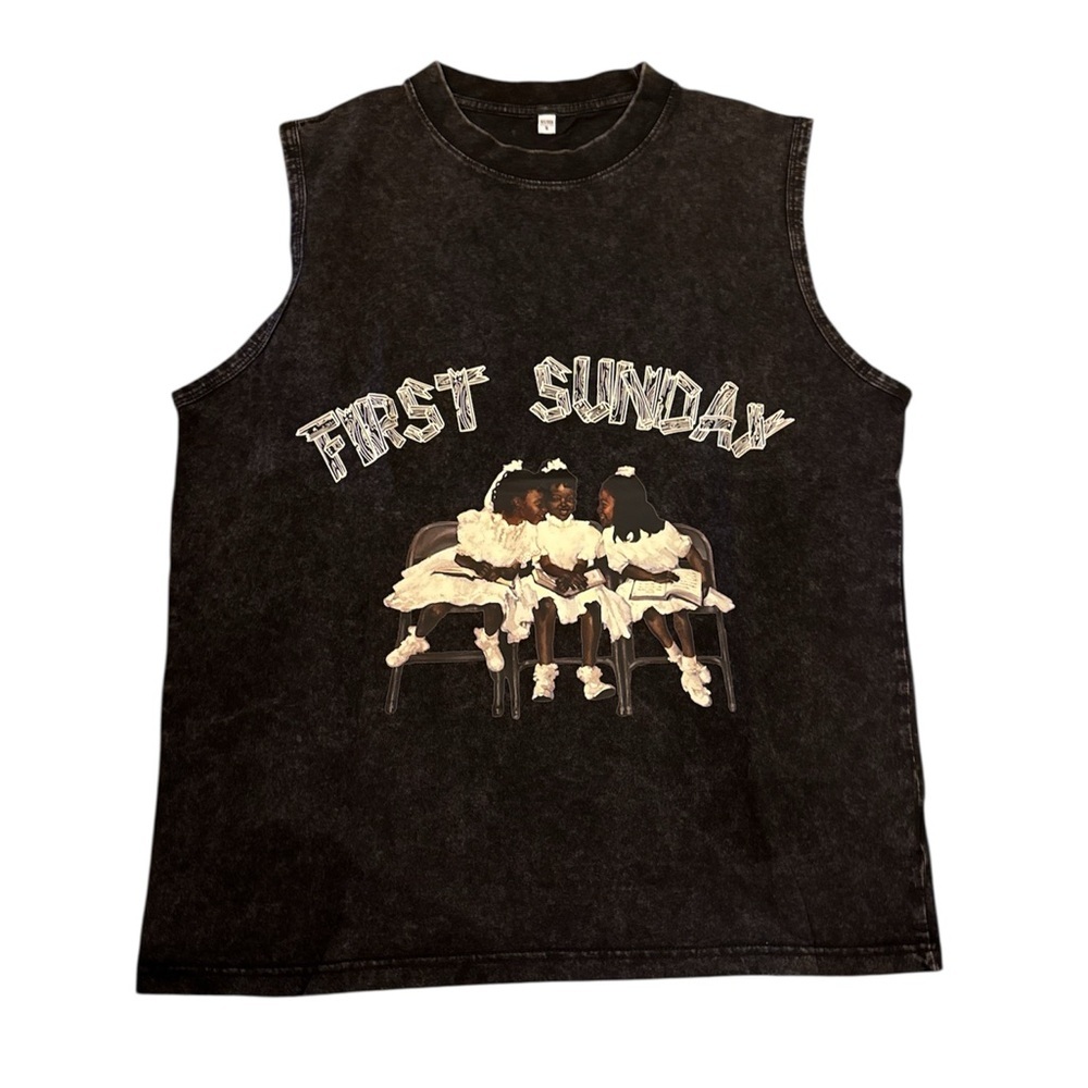 Men’s Graphic Tank‎ Top T-Shirt,Black, S, B69